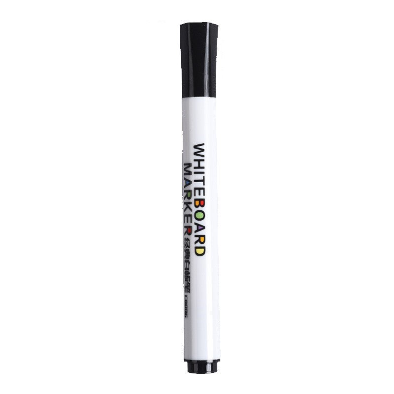 Erasable Whiteboard Marker Pen - Round Fiber Nib - Black/ Blue/ Red ( One Piece )