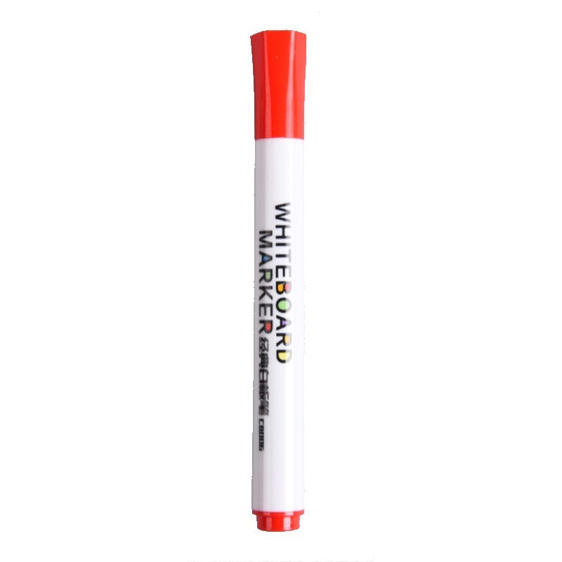 Erasable Whiteboard Marker Pen - Round Fiber Nib - Black/ Blue/ Red ( One Piece )