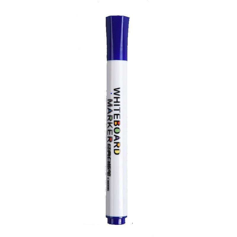 Erasable Whiteboard Marker Pen - Round Fiber Nib - Black/ Blue/ Red ( One Piece )