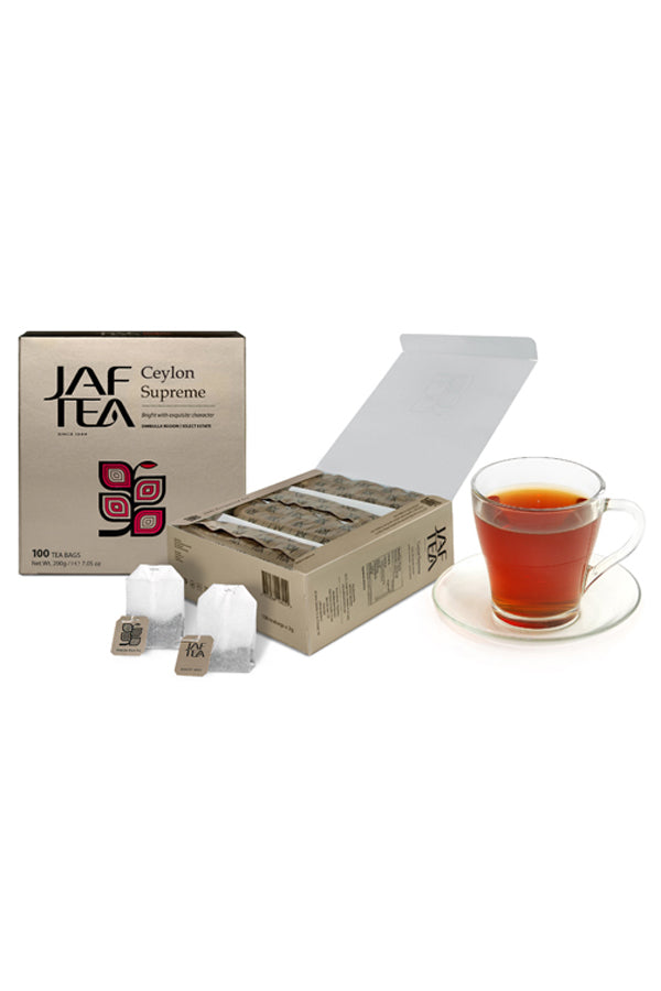 JAF TEA - Tea Bag - Ceylon Supreme - Regular Tea Bags 100×2g