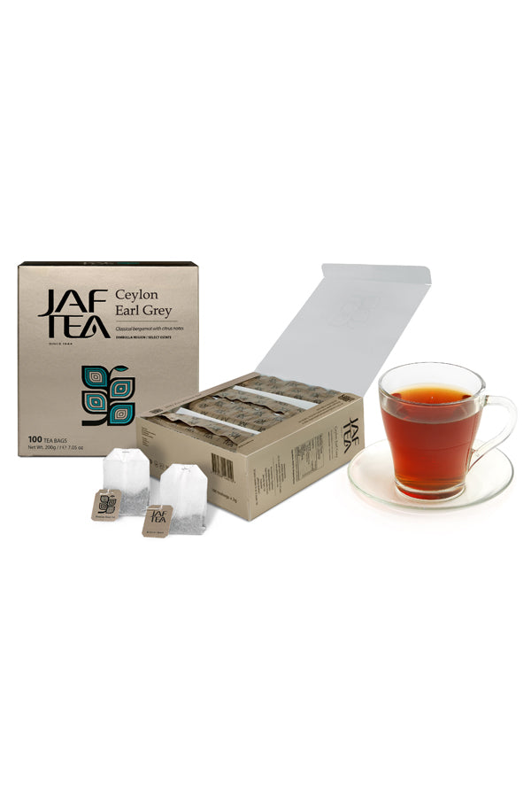 JAF TEA - Tea Bag - Ceylon Earl Grey - Regular Tea Bags 100×2g