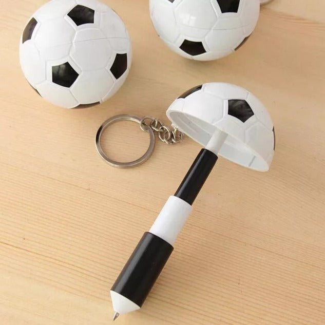 1 PC Cute Cartoon Football Shaped Telescopic Ball Point Pen - Student Children Prize Gift - Creative Stationery