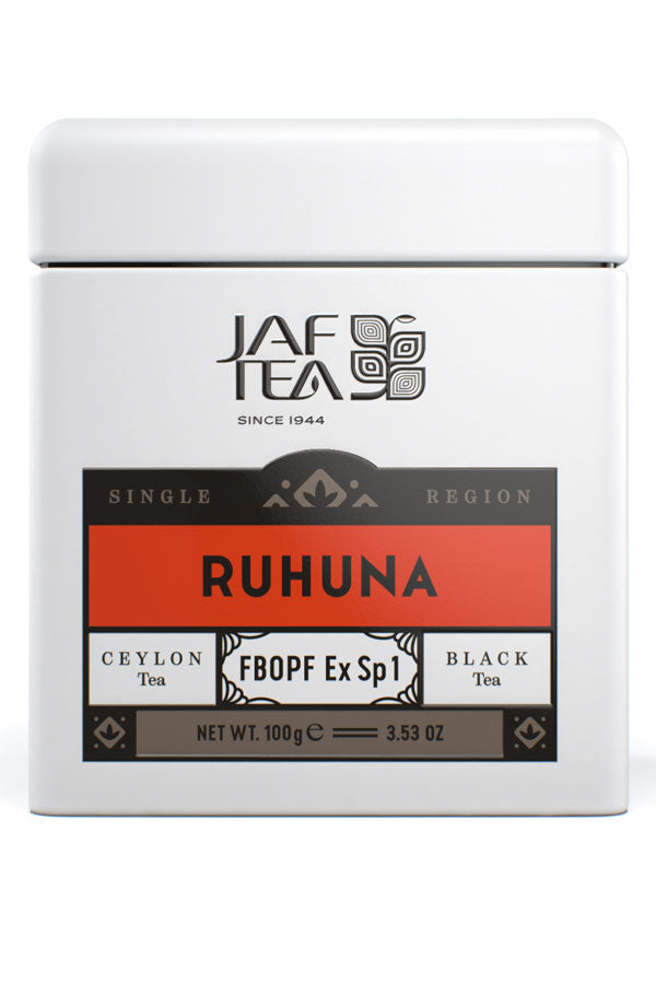 JAF TEA - Single Estate - Ruhuna FBOP Extra Special 1 - Whole Leaf Black Tea - 100g Metal Tin