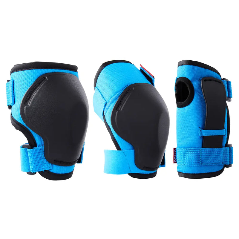 Kids Skating - Skateboard - Scooter Set of 3 - This Set is Easy to Put On - Wrist, Elbow, Knee Protection for Sports