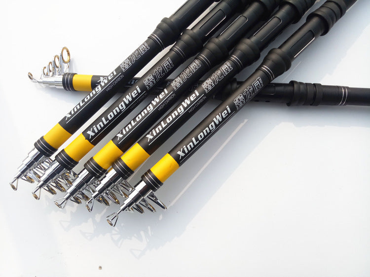 Telescopic Fishing Pole - Portable Collapsible Fishing Rod - for Travel Saltwater Freshwater Fishing