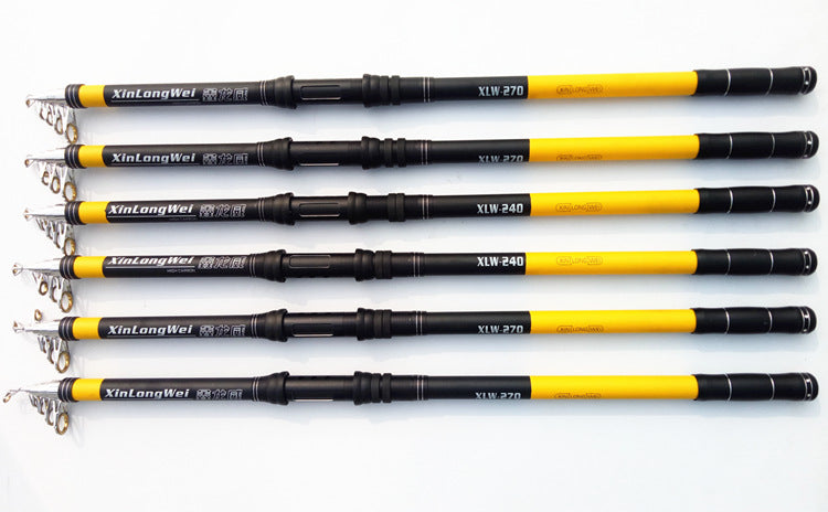 Telescopic Fishing Pole - Portable Collapsible Fishing Rod - for Travel Saltwater Freshwater Fishing