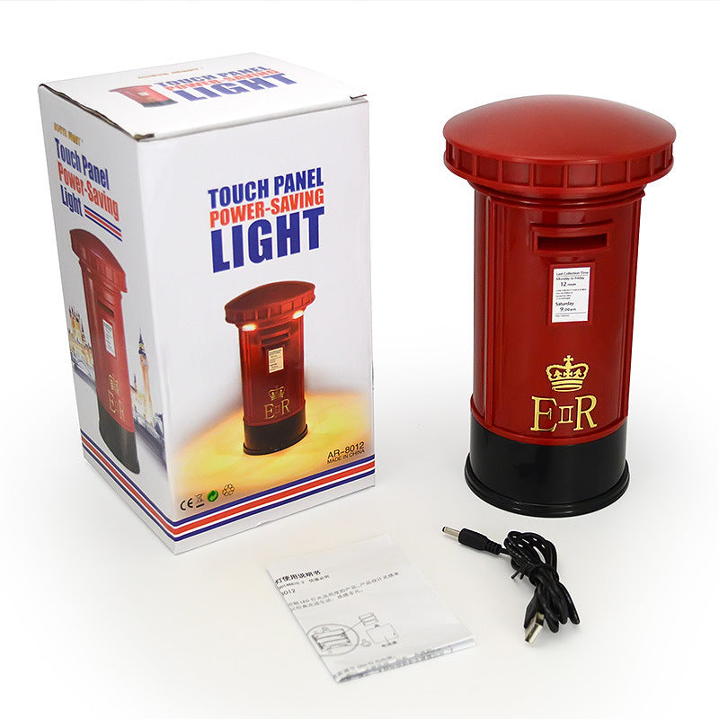 UK Post Desk Lamp Piggy Bank - USB Charging Touch - LED Eye Protection Night Light