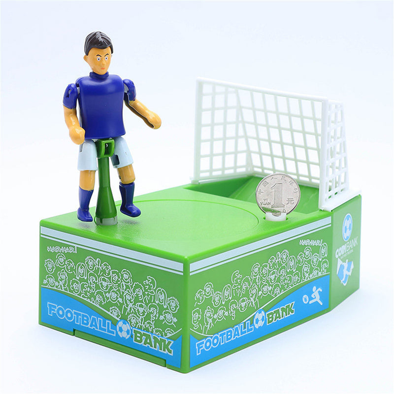 Soccer Shooting Piggy Bank - Football Bank Toy Coin Bank - Decorative Saving Bank Money Bank Figurine for Kids Adults