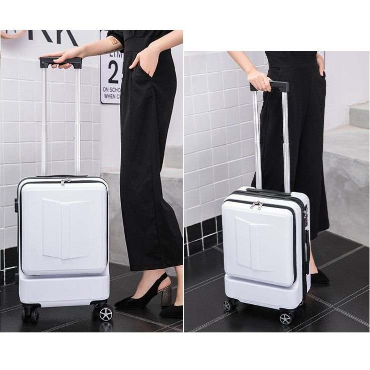 Business Travel Luggage With Front Laptop Pocket - 20 Inch Carry On - Directly Board