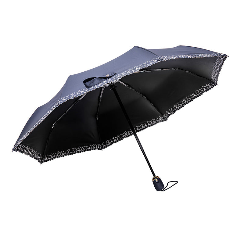 Three Folding Umbrella - Fully Automatic Umbrella - Large Double Women&