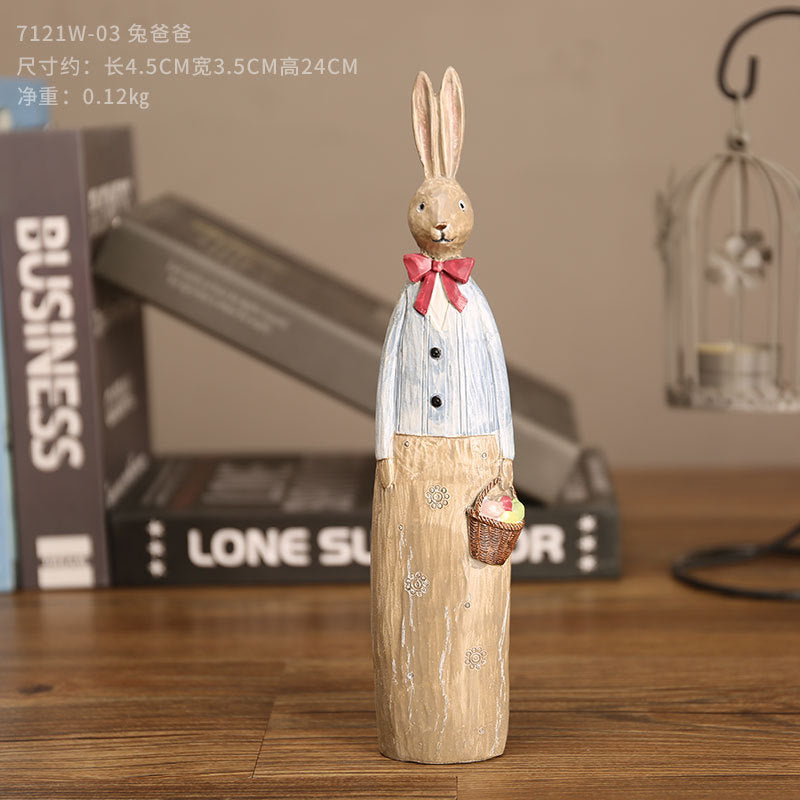 Cartoon Rabbit Ornament-Birthday Gift Living Room Wine Cabinet Home Decorations