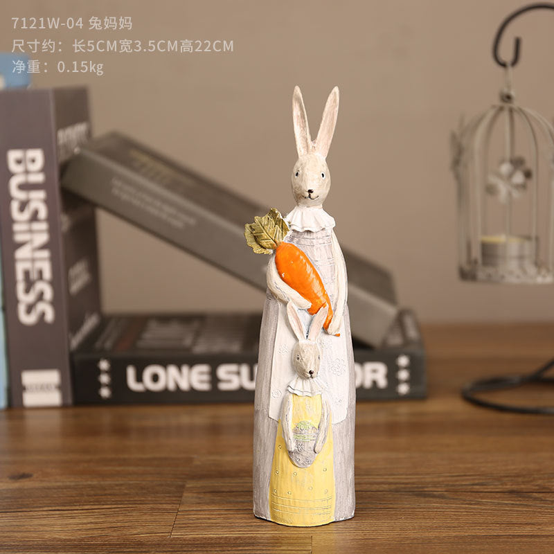 Cartoon Rabbit Ornament-Birthday Gift Living Room Wine Cabinet Home Decorations