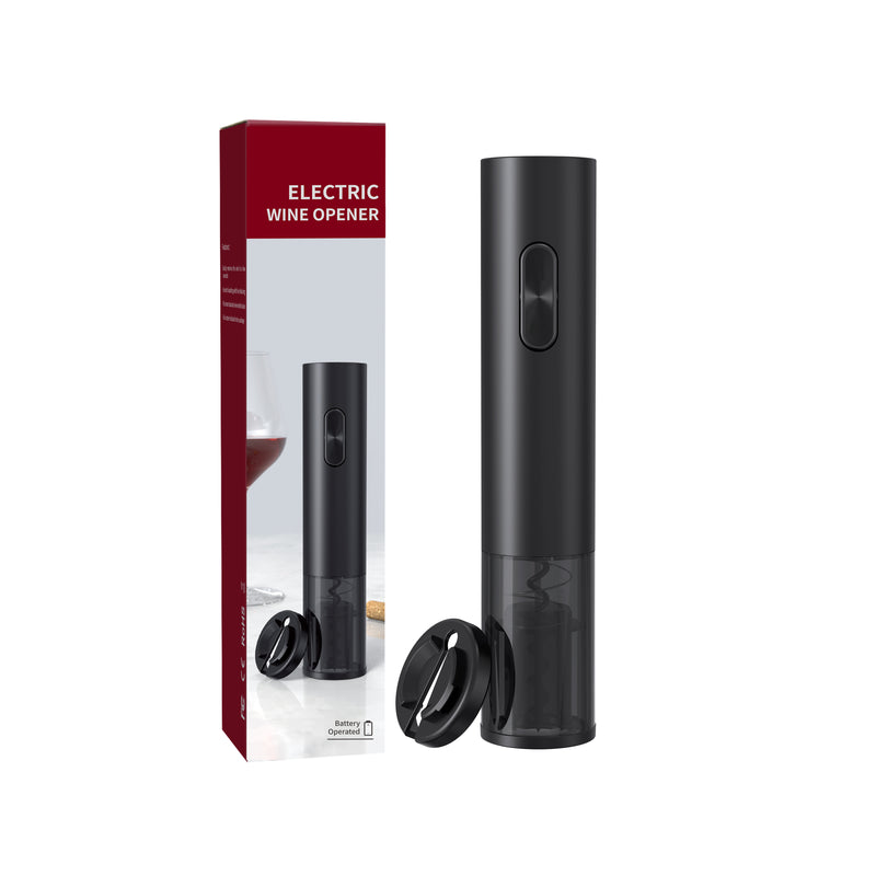 Electric Wine Opener - Battery-Operated Corkscrew - Foil Cutter