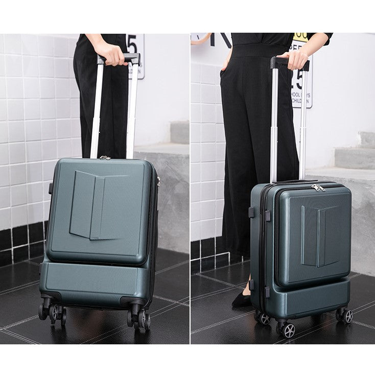 Business Travel Luggage With Front Laptop Pocket - 20 Inch Carry On - Directly Board