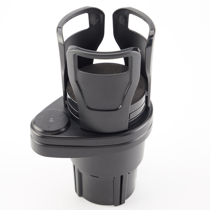 2 in1 Multifunctional 2 Cup Holder - Car Cup Holder Expander Adapter - Mount Extender with 360° Rotating Adjustable Base to up to 5.9"