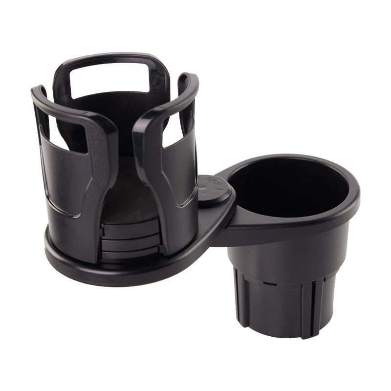 2 in1 Multifunctional 2 Cup Holder - Car Cup Holder Expander Adapter - Mount Extender with 360° Rotating Adjustable Base to up to 5.9"