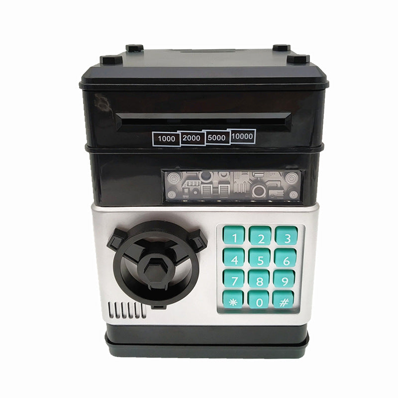 Electronic Password Piggy Bank - Cash Coin Can Money Locker Auto Insert Bills Safe Box Password ATM Bank Saver - Birthday Gifts for Kids