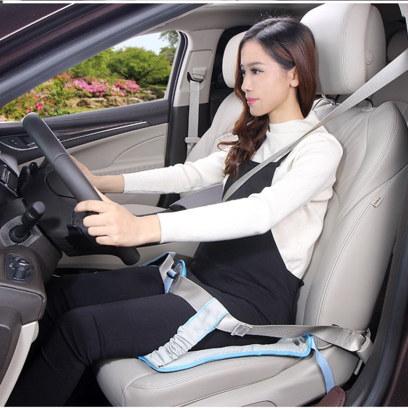 Pregnant Women Special Car Seat Belt Clip - Safety Seat Straps - Cushion Tire Belt - Support Belly Belt To Prevent Hurt The Fetus - Blue