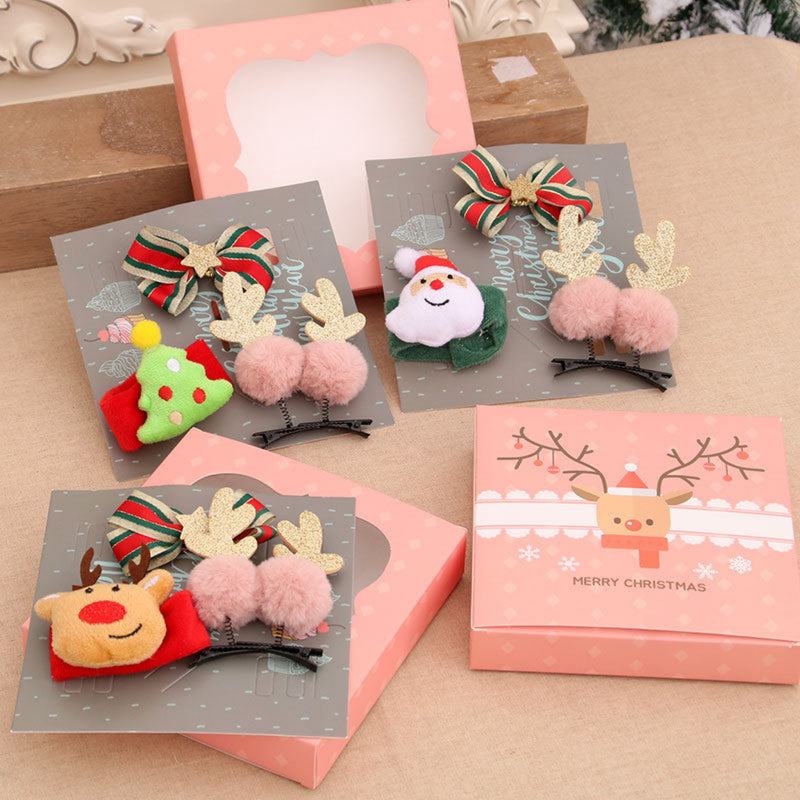 Christmas Hair Accessories - Hairpin, Headband and Glasses Set