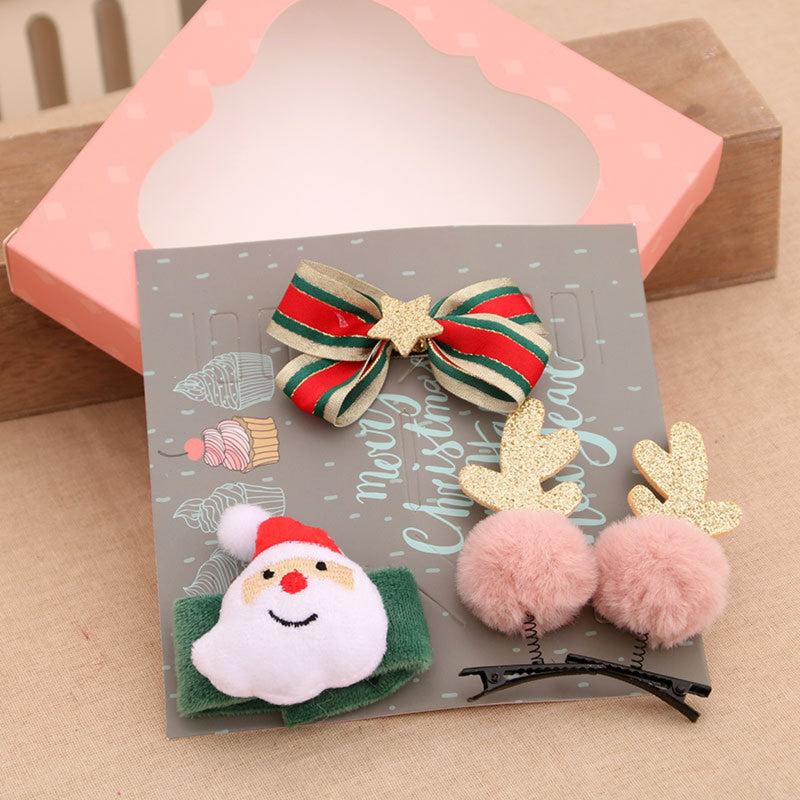 Christmas Hair Accessories - Hairpin, Headband and Glasses Set