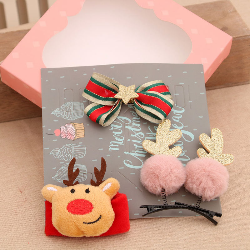 Christmas Hair Accessories - Hairpin, Headband and Glasses Set