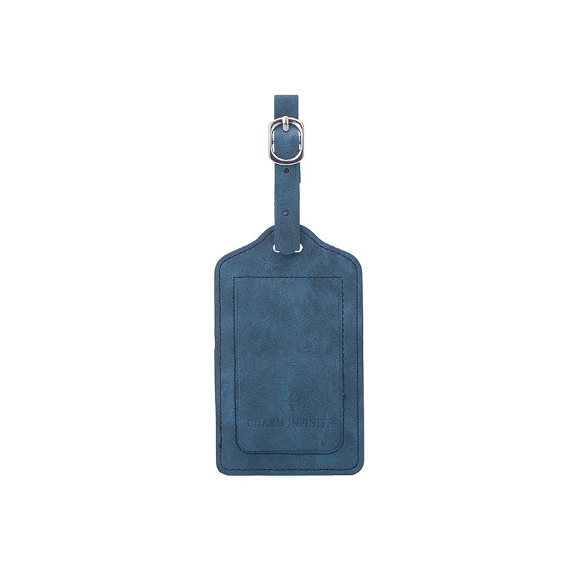 Suitcase Tags Identifiers PU Leather Name ID Labels with Privacy Cover for Travel