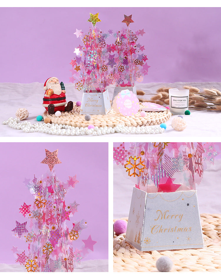 Christmas 3D Pop Up Card - Dream Crystal Christmas Tree Ornament