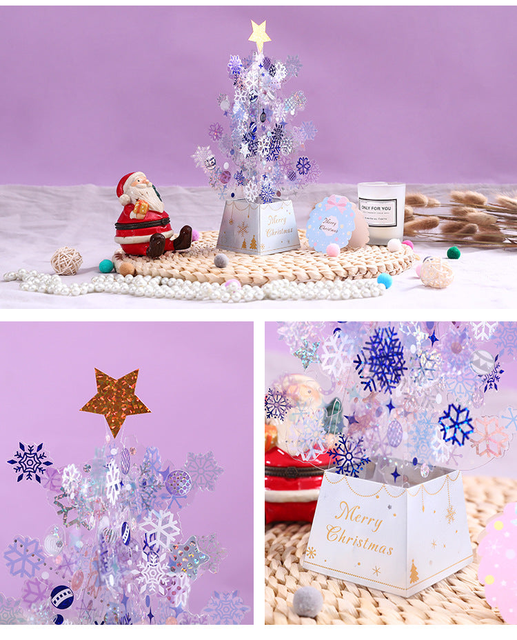 Christmas 3D Pop Up Card - Dream Crystal Christmas Tree Ornament