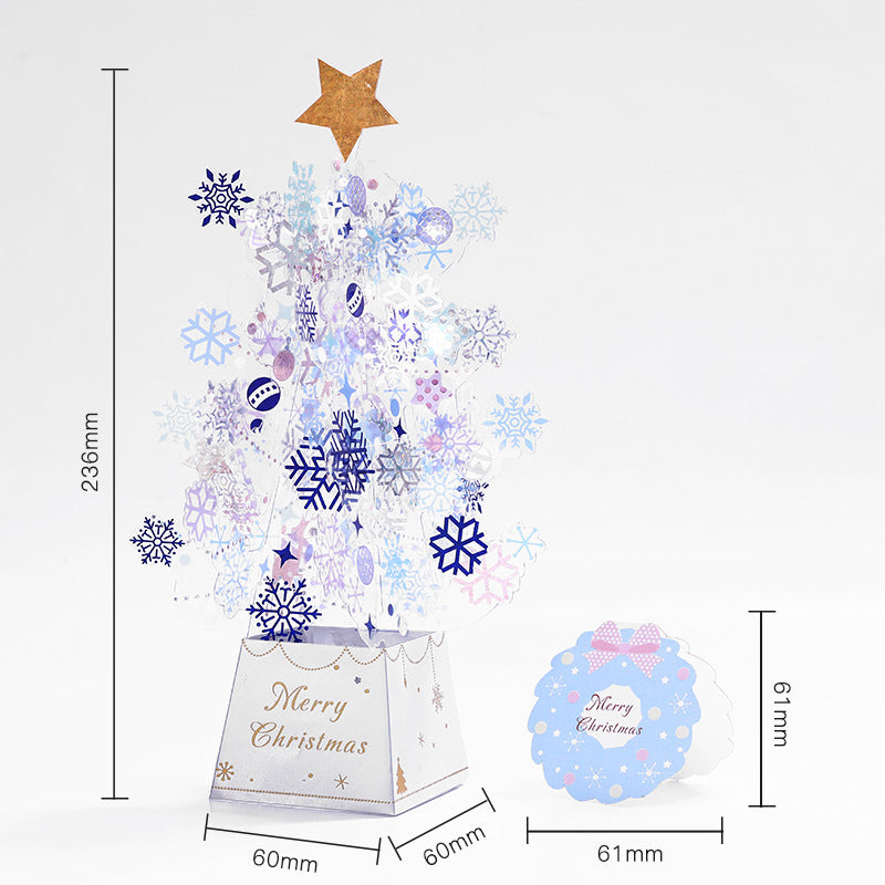 Christmas 3D Pop Up Card - Dream Crystal Christmas Tree Ornament