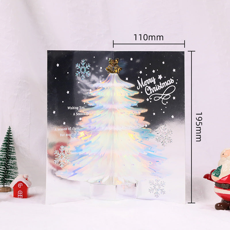 Christmas 3D Pop Up Card - Sparkling Christmas Tree Tridimensional Display