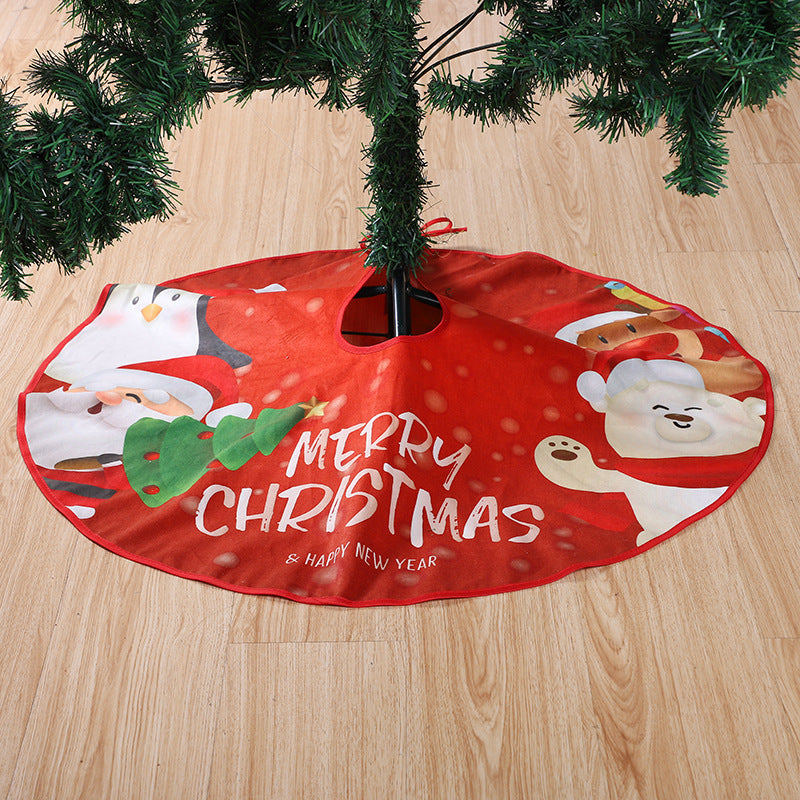 Christmas Tree Decoration - Printing Christmas Tree Skirt - for Merry Christmas Party