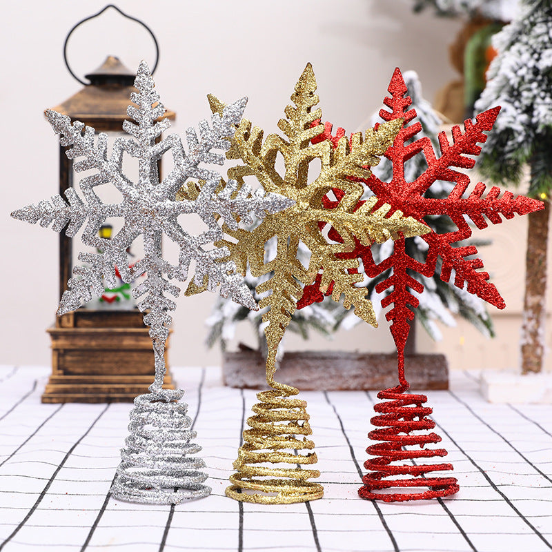 Christmas Tree Decoration - Christmas Tree Star Topper - Snowflake