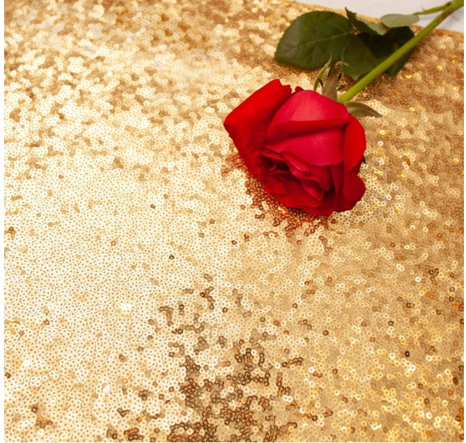Sequin Table Runner - Glitter Table Linens Gift Packing - for Outdoor Party - Wedding Birthday Supplies Decorations - Bachelorette Holiday Celebration - Bridal Shower - Baby Shower