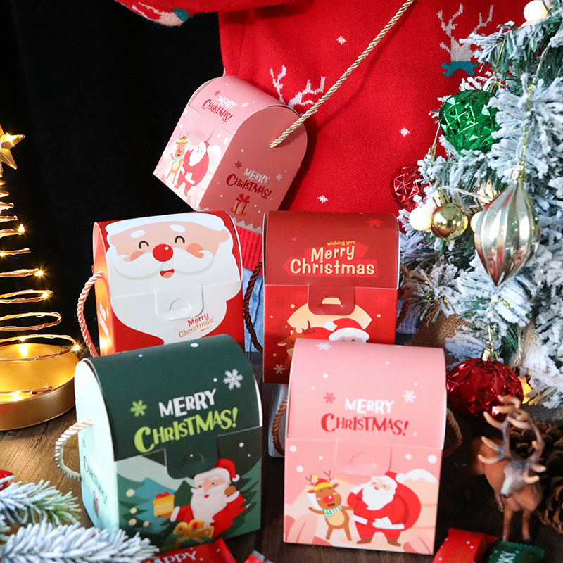 Christmas Packaging - Christmas Handheld and Slanted Gift Paper Box