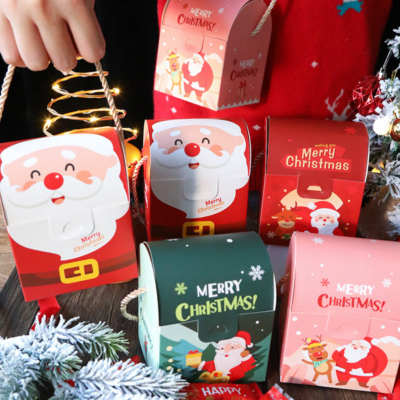 Christmas Packaging - Christmas Handheld and Slanted Gift Paper Box