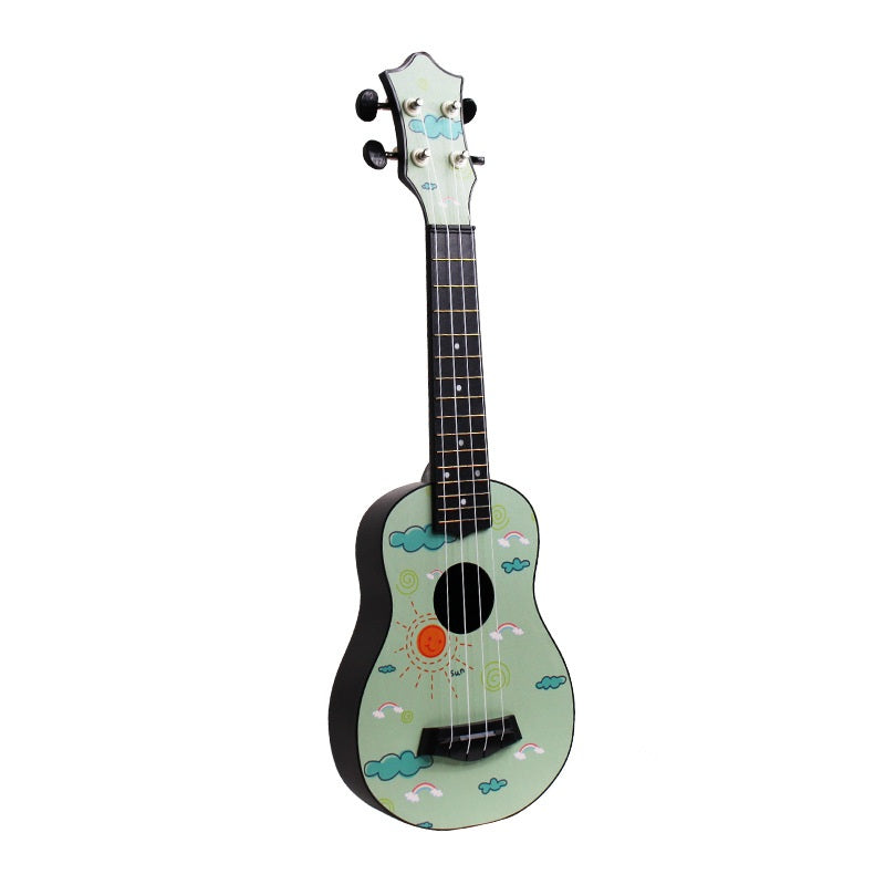 Basewood Material 21" Ukulele - Green Sky