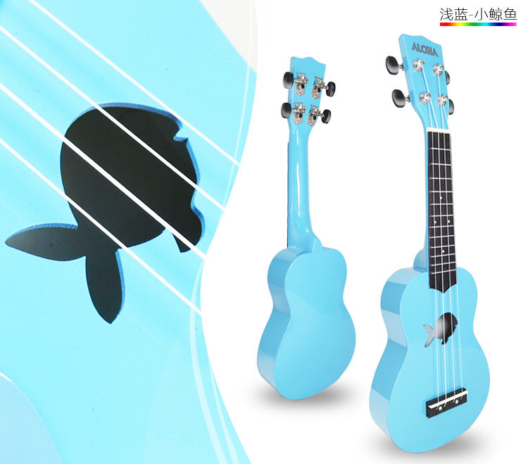 Basewood Material 21" Ukulele Special Hall - Blue Whale