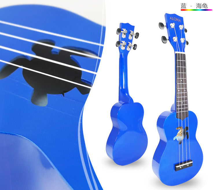 Basewood Material 21" Ukulele Special Hall - Dark BlueTurtle