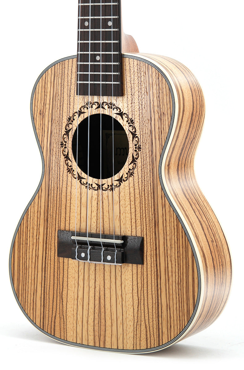 Multi-layer Plywood Material 23" Ukulele - Zebra Wood Top