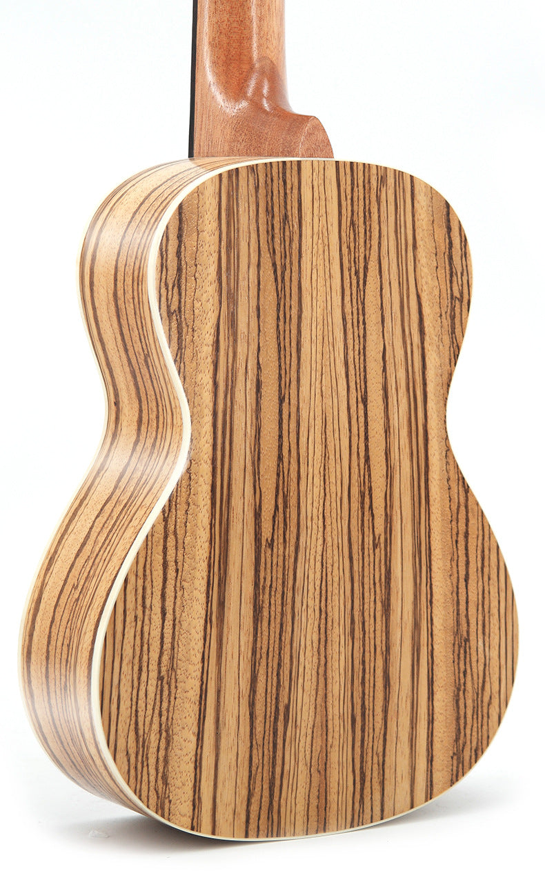 Multi-layer Plywood Material 23" Ukulele - Zebra Wood Top