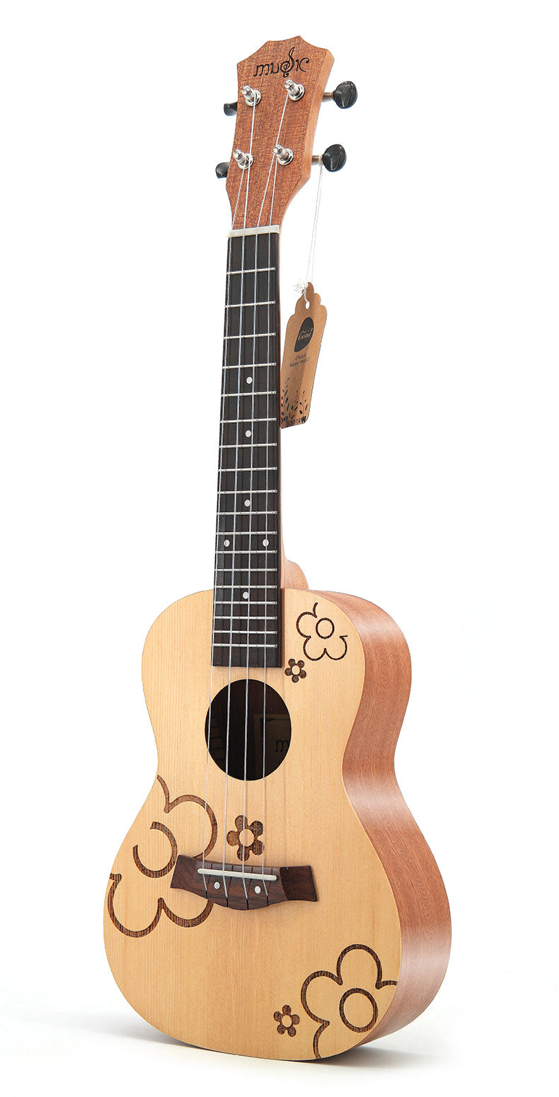 Multi-layer Plywood Material 23" Ukulele - Spruce Top Flower