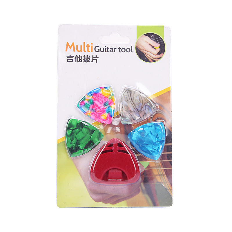 Guitar Picks with Pick Holder Set Random Color