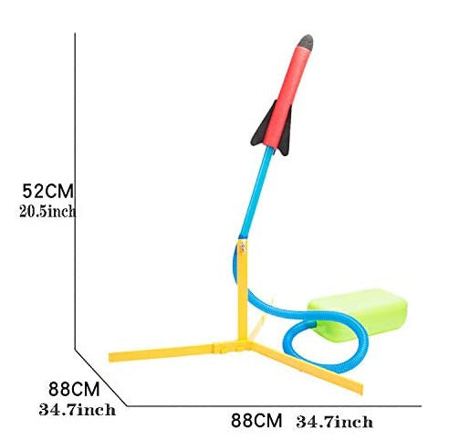 Foot Rocket Launcher Toy - Rocket Launch Up To 70 Feet