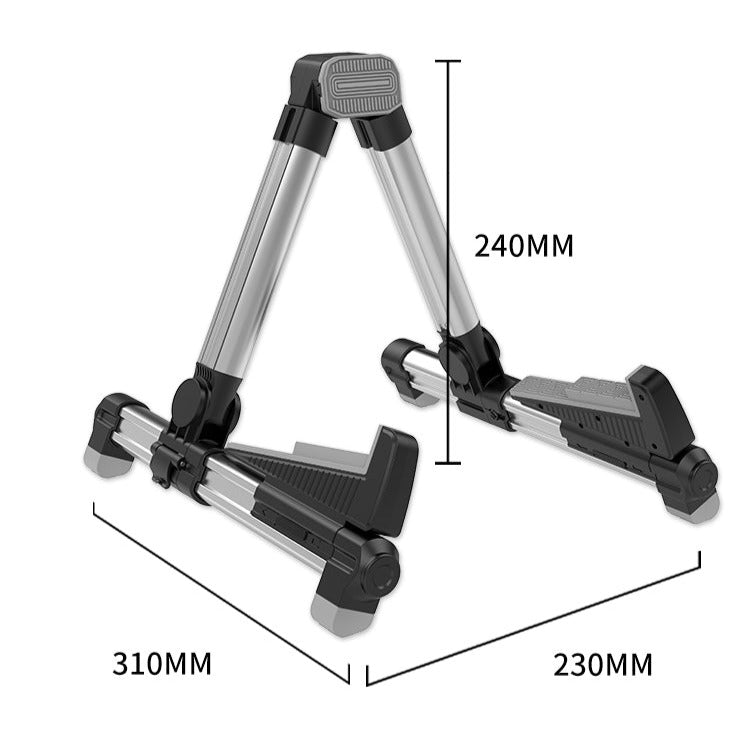 Guitar Stand - Aluminum Alloy Stand Folding Portable Stand for Acoustic & Classical & Electric Guitar & Electric Bass