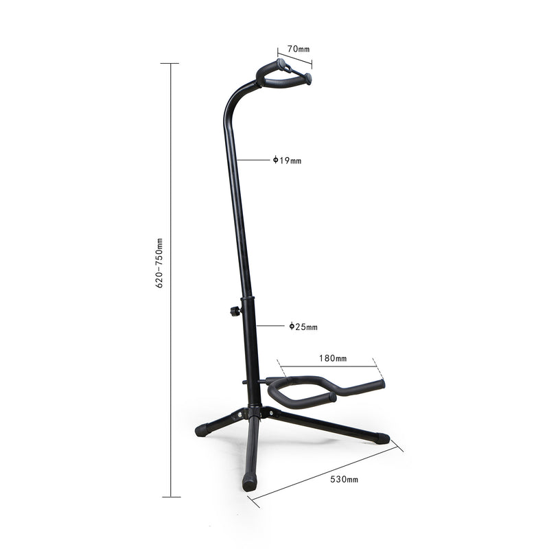 Guitar Stand - Steel Stand for  Acoustic & Classical & Electric Guitar & Electric Bass