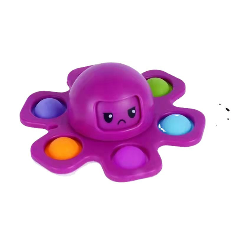 6 Order Flip Face Octopus - Spinning Top Decompression Toy