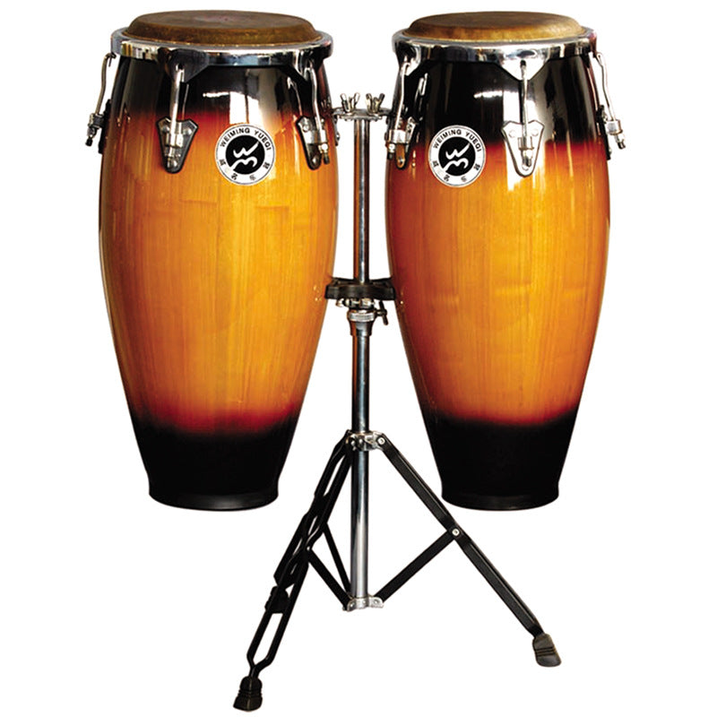 Drum - Conga Drum - 2 Pcs Set with Bags - Sunset Yellow Color