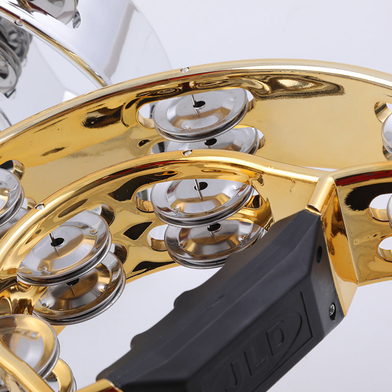 Tambourine High Quality Double Row Plating with LED Light