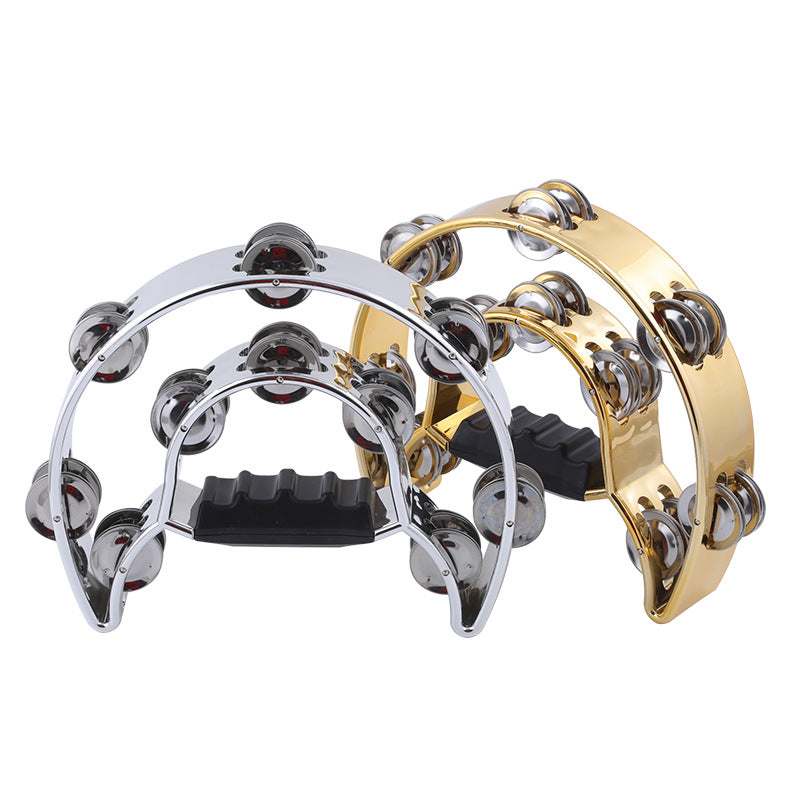 Tambourine High Quality Double Row Plating with LED Light