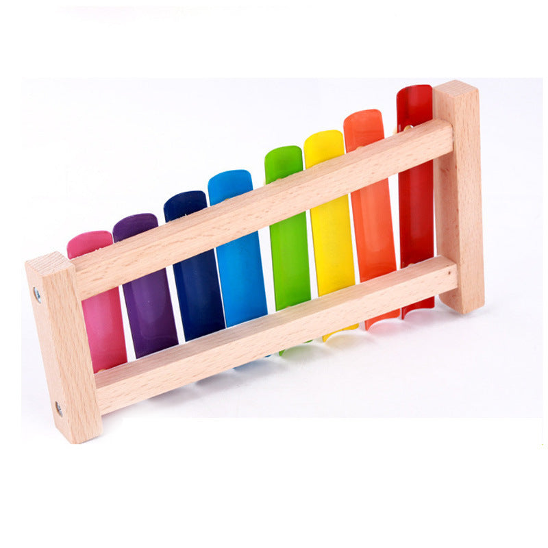 Children Hand Knocks The Xylophone